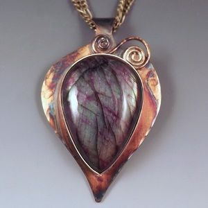 Patrician art labradorite necklace